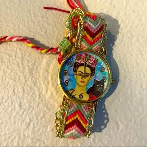 NWOT Frida Khalo Woven Watch